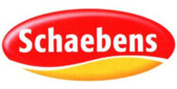 Das Schaeebens-Logo zeigt den Markennamen in weißen Buchstaben auf einem roten, ovalen Hintergrund mit einer gelben, geschwungenen Form darunter und vermittelt eine moderne Ästhetik, die an Designs erinnert, wie sie häufig in der Elektro- und Informationstechnikbranche zu finden sind.